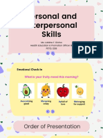 Personal and Interpersonal Skills - Lalaine Divina