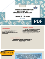 Strategic Intervention Material in Araling Panlipunan 9