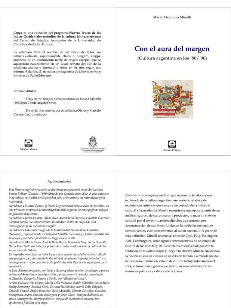 Con El Aura Del Margen Minelli PDF Homosexualidad Novelas Foto bild