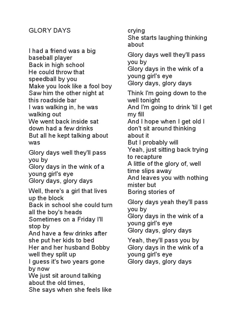 Iconic Song Lyrics Analysis Collection | PDF