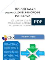 Metodología para El Desarrollo Del Principio de Pertinencia