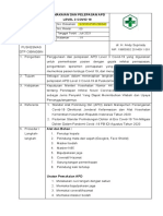 SOP Penggunaan APD Level 3