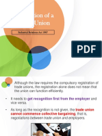 3.4 - Recognition of Trade Union