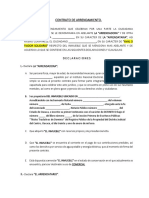 Proyecto de Contrato de Arrendamiento - Inmueble Libres 211 PDF
