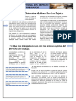 1.5 Se Trata de Determinar Quiénes Son Los Sujetos: El Ambito Personal Del Derecho Del Trabajador