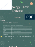 Psychology Thesis Defense Presentation