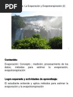 Sesión 10 Evapotranpiracion