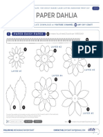 Template-Diy Dahlia Paper