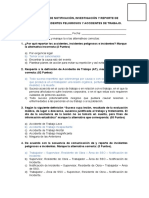 16.0 Evaluación de Notificación, Investigación y Reporte de Incidentes, Incidentes Peligrosos y Accidentes de Trabajo