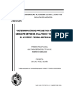 Determinacion de Parametros Hidraulicos