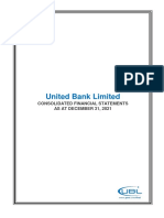 UBL Consolidated Finanical Statements 2021