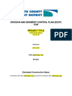 Appendix B ESCP Template