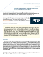 Assessment of Genetic Divergence and Correlation Analysis of Sugarcane Clones (Saccharum