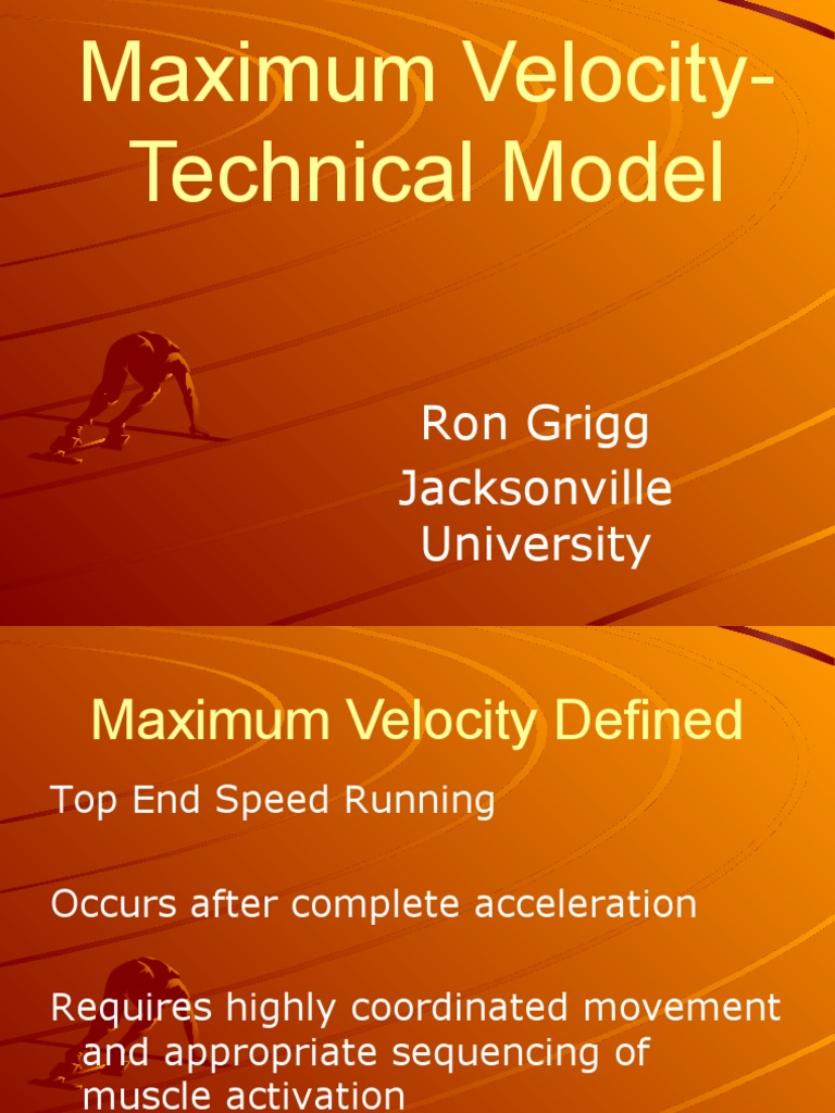 Sprint Mechanics for Maximum Velocity | PDF | Force | Knee