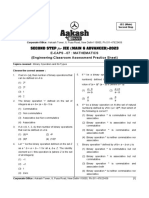 Second Step For Jee (Main & Advanced) - 2023 E-Caps - 07: Mathematics (Engineering-Classroom Assessment Practice Sheet)