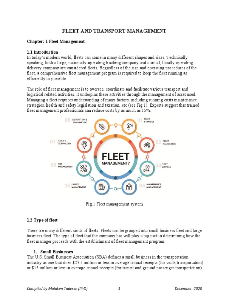 Fleet and Transport Management Overview | PDF | Lease | Insurance