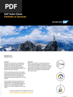 SAP Sales Cloud Portfolio of Services