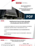 Decreto-CETESB-CIESP-FIESP - ALTERAÇÃO DAS FÓRMULAS DE CÁLCULO DO LICENCIAMENTO