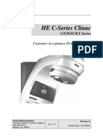 Acceptance Procedure HE C-Series Clinac CD - SC - EX Series