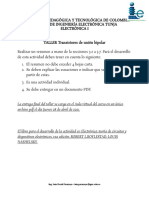 TALLER 3. Transistores de Unión Bipolar