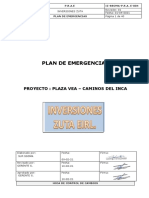 Plan de Mergencias - Inversiones Zuta