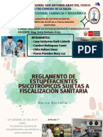 Reglamento de Estupefacientes Psocotrópicos Sujetas A Fiscalización Sanitaria