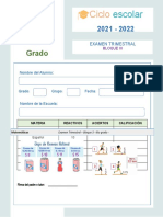 Examen Trimestral 6grado Bloque III 2021 2022