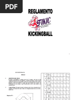 Introducción al Kickingball: Reglas y Medidas | PDF | Deportes de ...