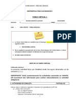 Matemática para los negocios I - Tarea virtual 1