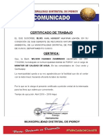 CERTIFICADO DE Poroy