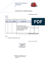 Cotizacion Martel 015-2022