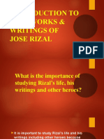 Introduction To Life, Works & Writings of Jose Rizal