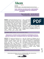 A Pedagogia Como Ciência Da Educação Reflexões Epistemológicas e Contribuições Na Formação Docente