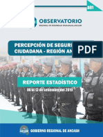 Percepción de seguridad ciudadana en Ancash