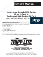 Owner'S Manual: Netdirector Console KVM Switch (8-Or 16-Port) or Rackmount KVM Switch (16-Port)