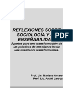 La enseñabilidad de la Sociología según Durkheim, Weber y Marx