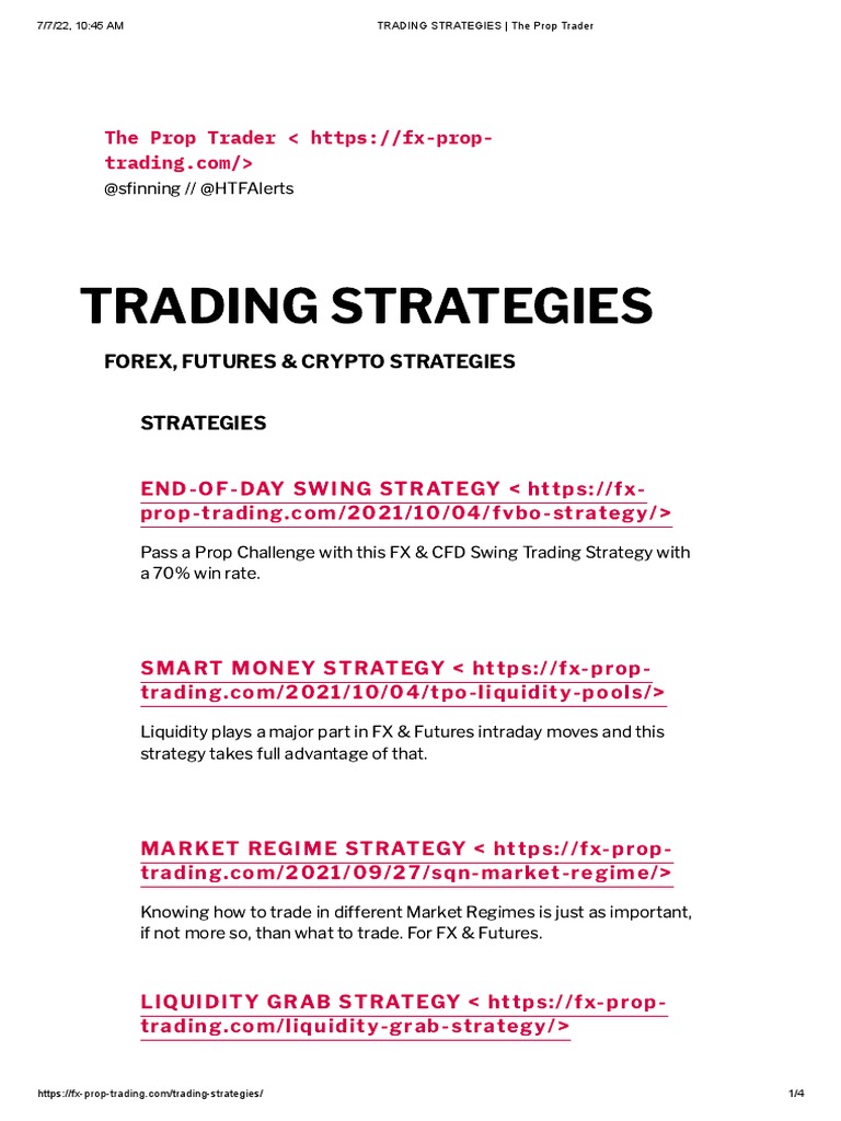 Effective Forex & Crypto Trading Strategies | PDF | Day Trading | Futures  Contract