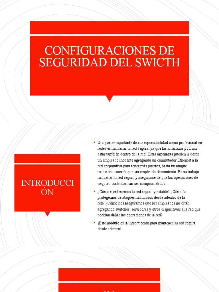 Seguridad de Switches en Redes | PDF | Conmutador de red | Protocolos ...
