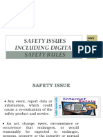 Safety Issues Including Digital Safety Rules