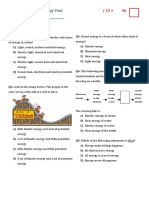 Year 8 Science: Energy Test Name
