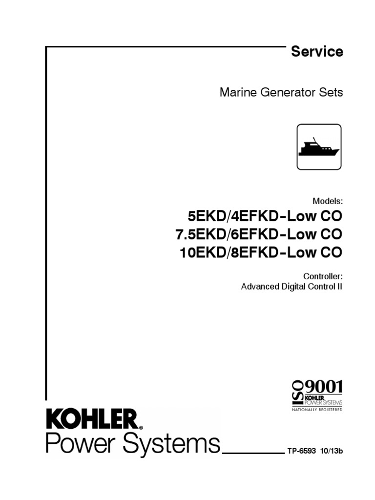 Kohler 7.5ekd Service Manual