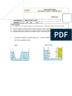 Evaluación parcial de Mecánica de Fluidos