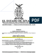 Reglamento de Peritos Oficiales en Materia Civil Sinaloa