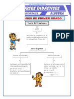 Ecuaciones de 1° Grado para Cuarto de Secundaria