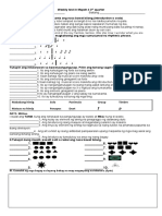 Weekly Test in Mapeh 43rdq