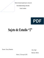 Sujeto de Estudio 2