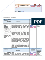 Sesion de Aprendizaje 1 - Lunes 20 de Junio