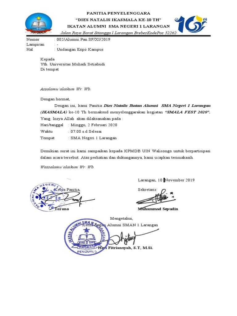Undangan Expo Kampus | PDF
