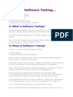 Learning Software Testing..