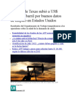 Petróleo de Texas Subió A US